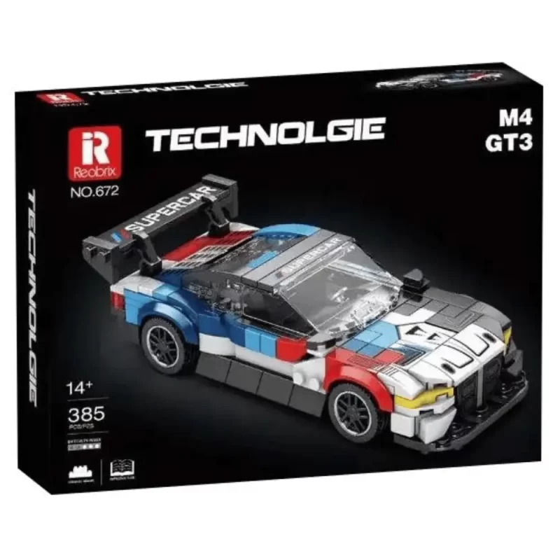 Technic Brick Set BMW M4 GT3 Reobrix 672 - Image 2