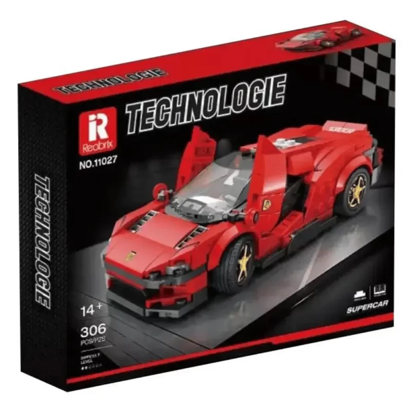 Technic Brick Set Ferrari Daytona SP3 Reobrix 11027 - Image 2