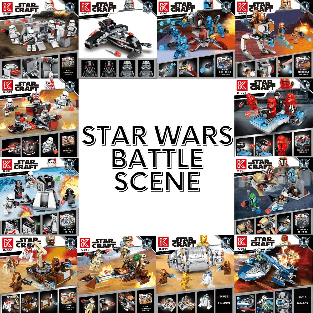 Star Wars Battle Scene K101 K12 Brick Set