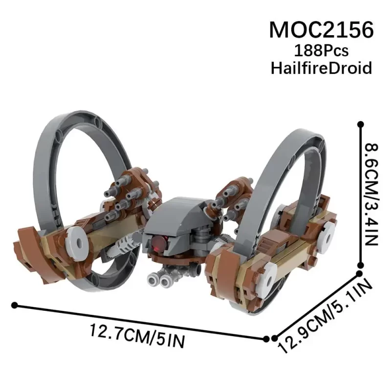 Star Wars Brick Set Hailfire Droid MOC-2156