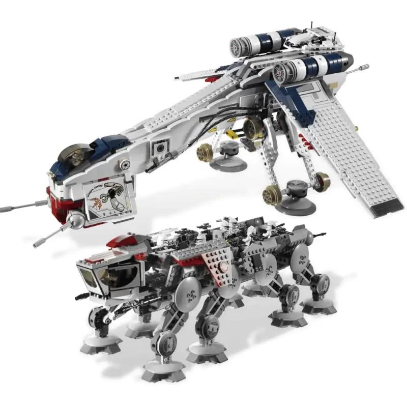 Star Wars Brick Set Republic Dropship with AT-OT Walker Compatible 10195