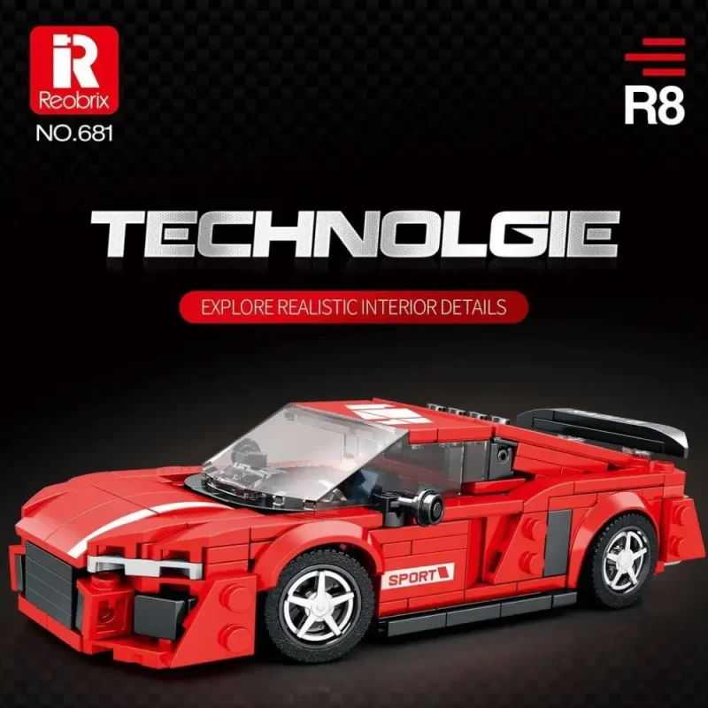 Technic Brick Set Audi R8 Reobrix 681